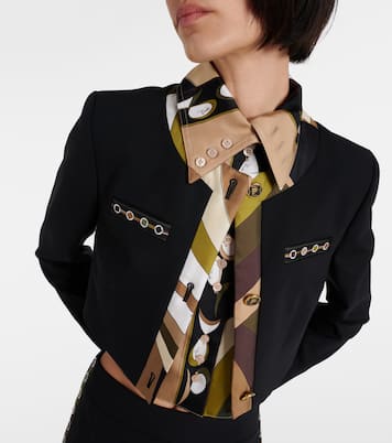 Vivara cropped wool-blend jacket | Pucci
