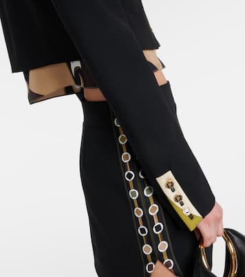 Vivara cropped wool-blend jacket | Pucci