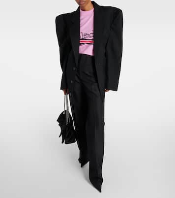 Cappotto oversize Cut Away in lana vergine | Balenciaga