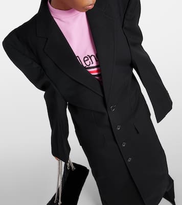 Cappotto oversize Cut Away in lana vergine | Balenciaga