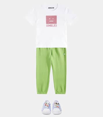 T-shirt Nash Face in jersey di cotone | Acne Studios Kids