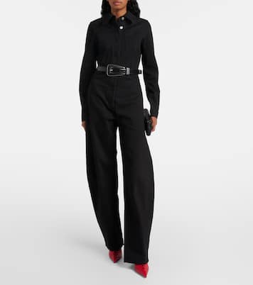Scarlett 95 leather lace-up boots | Jimmy Choo