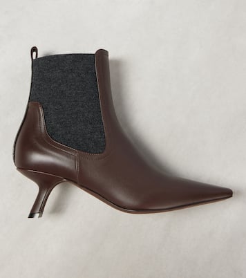 Verzierte Chelsea Boots aus Leder | Brunello Cucinelli