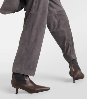 Verzierte Chelsea Boots aus Leder | Brunello Cucinelli