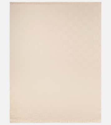 GG wool and silk jacquard blanket | Gucci