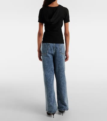 Top cropped in maglia | Alaïa