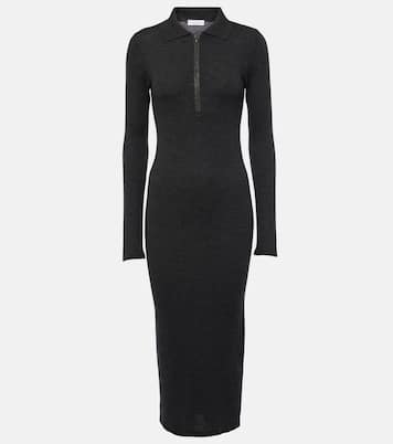 Abito midi in lana e cashmere | Brunello Cucinelli