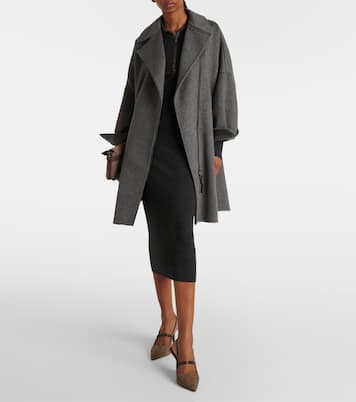 Abito midi in lana e cashmere | Brunello Cucinelli