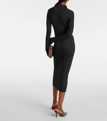 Abito midi in lana e cashmere | Brunello Cucinelli