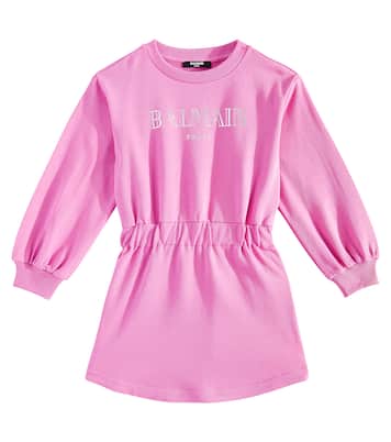 Kleid aus Baumwoll-Jersey | Balmain Kids