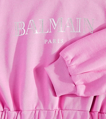 Kleid aus Baumwoll-Jersey | Balmain Kids
