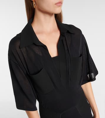 Maxikleid aus einem Baumwollgemisch | Victoria Beckham