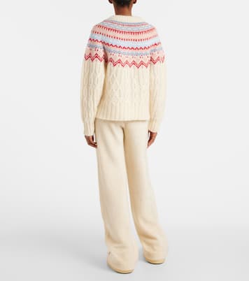 Intarsia wool and mohair-blend sweater | Moncler Grenoble