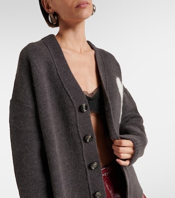 Ami De Cœur alpaca-blend cardigan | Ami Paris