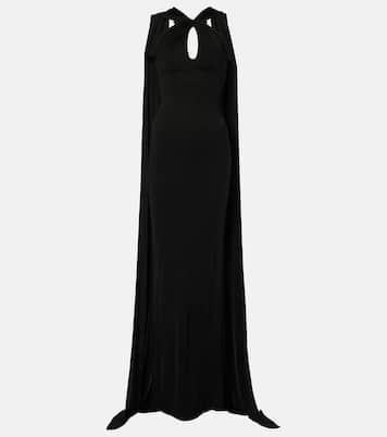 Vestido de fiesta con capa y aberturas | The New Arrivals Ilkyaz Ozel