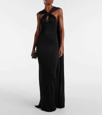 Vestido de fiesta con capa y aberturas | The New Arrivals Ilkyaz Ozel