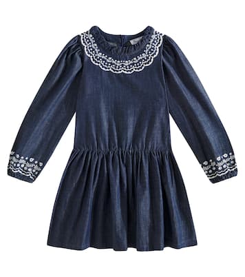 Robe brodée en jean | Tartine et Chocolat