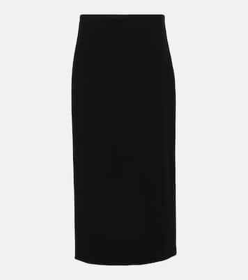 Matias wool-blend midi skirt | The Row