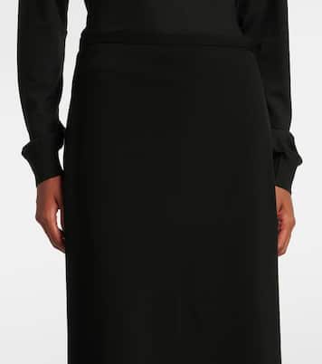 Matias wool-blend midi skirt | The Row