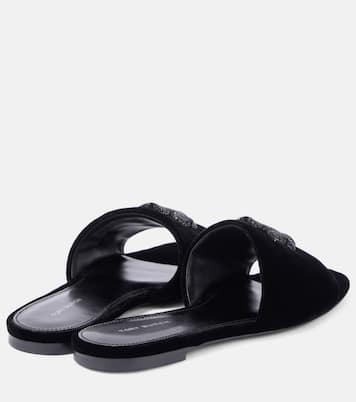 Eleanor velvet slides | Tory Burch