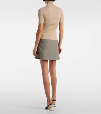 Top Reedition in maglia a coste | Courrèges