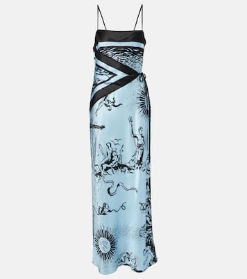 Robe longue Dreamwood en soie | SIR