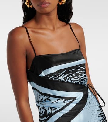 Robe longue Dreamwood en soie | SIR