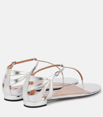 Sandali Frida in pelle metallizzata | Aquazzura