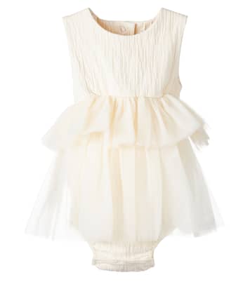 Baby - Tutina Aamina in jersey e tulle | Donsje