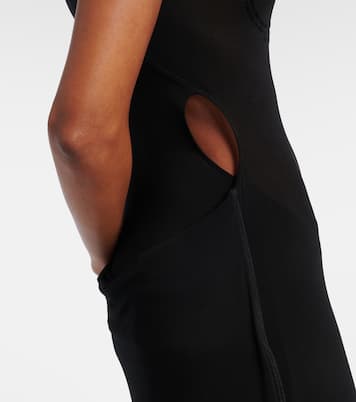 Velvet jersey maxi dress | Jean Paul Gaultier