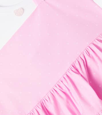 Vestido en popelín de algodón | Monnalisa