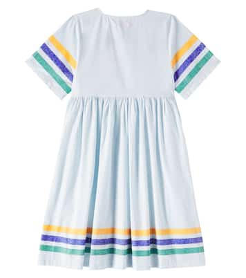 Abito in cotone a righe | Tinycottons