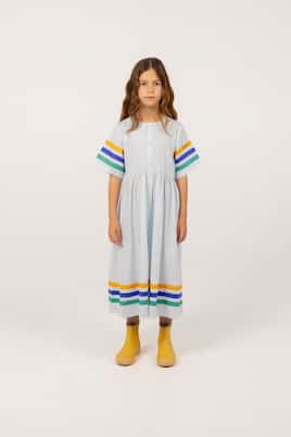 Abito in cotone a righe | Tinycottons