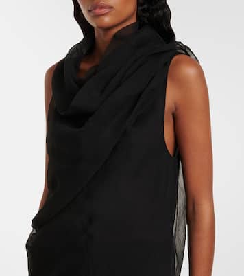 Robe longue Jeanty en tulle | Khaite