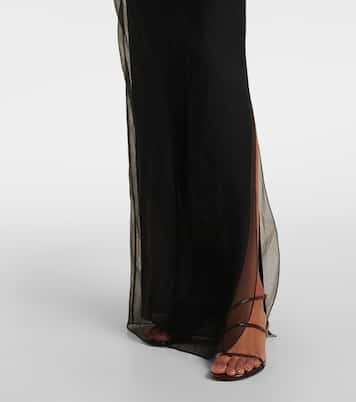 Robe longue Jeanty en tulle | Khaite