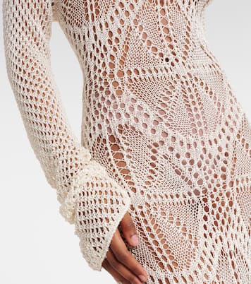 Vestido largo de croché con flecos | Stella McCartney