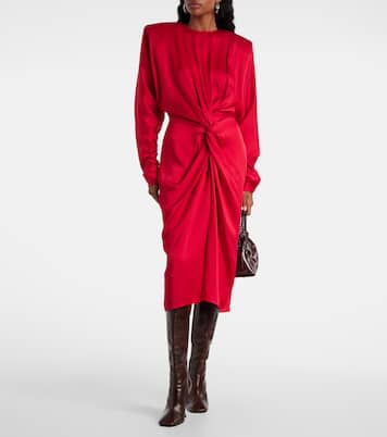 Midikleid Twist aus Satin | Stella McCartney