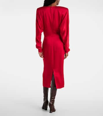 Midikleid Twist aus Satin | Stella McCartney