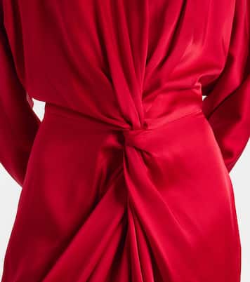 Midikleid Twist aus Satin | Stella McCartney