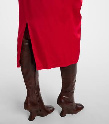 Midikleid Twist aus Satin | Stella McCartney
