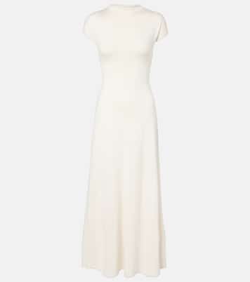 Lenore knitted wool and silk midi dress | Tove