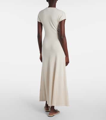 Lenore knitted wool and silk midi dress | Tove