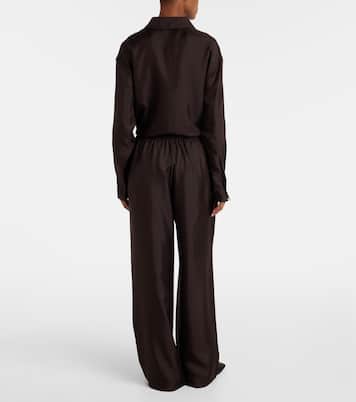 Pantalon ample en soie | Róhe
