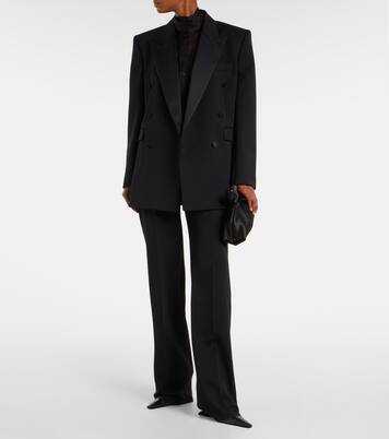 Bow Tie Small velvet clutch  | Aquazzura