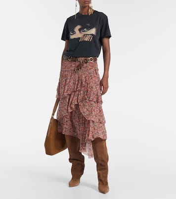 Bottes Ines 75 en daim | Paris Texas