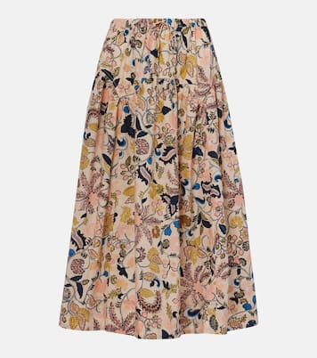 Rosen floral cotton maxi skirt | Ulla Johnson
