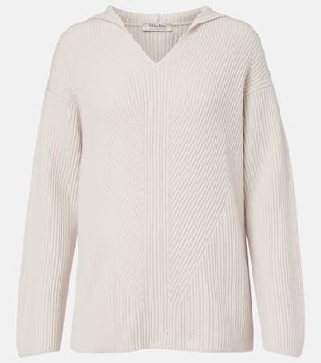 Falcone ribbed-knit wool hoodie | 'S Max Mara
