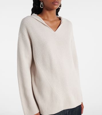Falcone ribbed-knit wool hoodie | 'S Max Mara