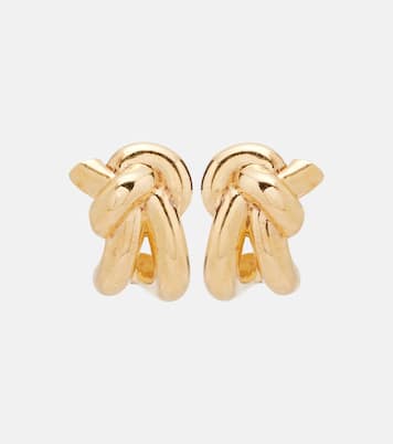 Knot gold-plated sterling silver earrings | Bottega Veneta