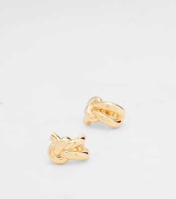 Knot gold-plated sterling silver earrings | Bottega Veneta